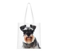 Well-Behaved Dog Fashion Canvas Tote Bag With All Over Print Design, Large Reusable Shopper Tote With Double Handles,Beach Tote, Weekend Bag