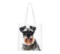 Well-Behaved Dog Fashion Canvas Tote Bag With All Over Print Design, Large Reusable Shopper Tote With Double Handles,Beach Tote, Weekend Bag