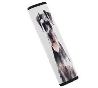Well-behaved Schnauzer Car Seat Belt Cover Soft Comfortable Shoulder Seatbelt Pads Cover Seat Belt Pad for Suitable for Car Interior Accessorie