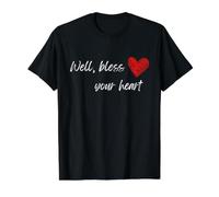 Well Bless Your Heart Southern Charm Funny Gift Value Graphic T-Shirt, Men, Black, XL