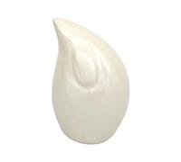 Well Blessed Brampton White Design Small Teardrop keepsake Memorial Ashes Urn
