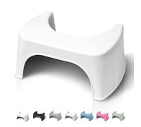 Well Care Toilet Stool for adults - Bathroom Foot Step for Squatting - Stoolie for Squat posture to relieve Constipation - Made in France from Recycled plastic - WC Poop bench