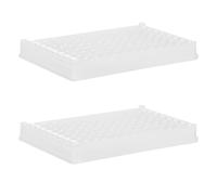 Well Cell Culture Plate White Frame 2pcs with Removable Strips | Grade Polystyrene, Flat Bottom Base, Ansi Standard Fit, Sterile Packed, High Binding