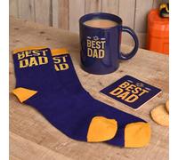 Well Crafted Men's Dad Mug, Sock & Coaster Set in Navy Well Crafted Navy