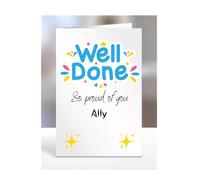 Well done card for, Ally, gifts, men women, him, her, female, male, presents for christmas, so proud of you, A5-197_11