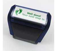 Well Done! Your Next Step Is: Pre Inked School Stamper Stamp 38x15mm Primary Teaching Services (Green)