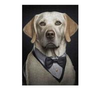 Well Dressed Labrador 32 Wooden Jigsaw Puzzle for Adults, 300 PCS