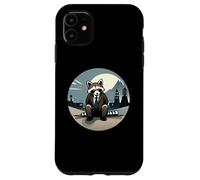 Well-dressed Raccoon in the Japanese Moonlight Design Case for iPhone 11