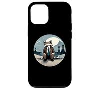 Well-dressed Raccoon in the Japanese Moonlight Design Case for iPhone 12/12 Pro