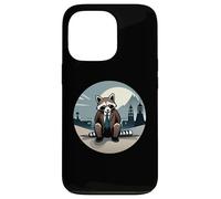 Well-dressed Raccoon in the Japanese Moonlight Design Case for iPhone 13 Pro