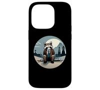 Well-dressed Raccoon in the Japanese Moonlight Design Case for iPhone 14 Pro