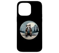 Well-dressed Raccoon in the Japanese Moonlight Design Case for iPhone 14 Pro Max