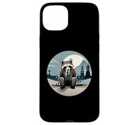 Well-dressed Raccoon in the Japanese Moonlight Design Case for iPhone 15 Plus