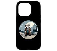 Well-dressed Raccoon in the Japanese Moonlight Design Case for iPhone 15 Pro