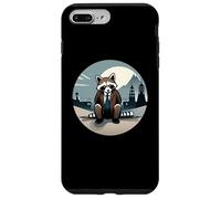 Well-dressed Raccoon in the Japanese Moonlight Design Case for iPhone 7 Plus/8 Plus