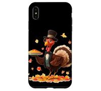 Well Dressed Turkey with Autumn Pie for Thanksgiving Case for iPhone XS Max