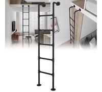 Well Egress Exit Ladder Attic For High Bed, 4Ft-7Ft Basement, Window Escape, Wrought Iron Loft, Bunk Bed, Loads 150Kg, For Home/Library/Dormit,5.9Ft/1.8M/70