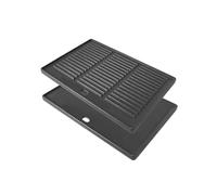 WELL GRILL 42x31CM Reversible Griddle Pan for CosmoGrill Pro & Deluxe 4+1 6+1 Gas Burners, Cast Iron Grates Replacement Parts for Cosmogrill Premium Barbecue Accessories