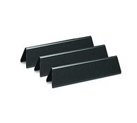 WELL GRILL 7635 38.9cm Flavorizer Bars for Weber Spirit I & II 200 Series, Spirit E210 S210 E220 S220 with Front Control Knobs, Porcelain-Enameled BBQ Heat Plates Burner Cover Replacement Parts