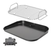WELL GRILL Non-Stick Flat Plate and Grill Rack for Ninja Woodfire OG700 Series Grills, Griddle Plate Stainless Steel Roasting Rack Accessories for Ninja Outdoor 7 in 1 Grills OG701UK OG751UKAMZ