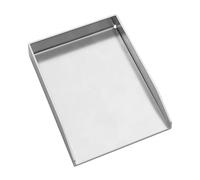 WELL GRILL Universal Plancha Grill Plate, 20 x 30 cm Solid Stainless Steel Plancha Grill BBQ Grill Plate Grill Pan for Weber, Buranhard, Landmann, Char-Broil Gas Grill and Charcoal Grill