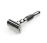 Well Groomed Wizard Men’s Razor, Double Edge Safety, Single Blade with Titanium Handle for Close Shaving