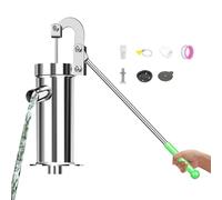 Well Hand Pump, Manual, Water Source, Suction, Stainless Steel, Well Pump, Outdoor, Lawn, Irrigation, Home, Farm, Backyard, Pond, Cabin, Garden, Portable,