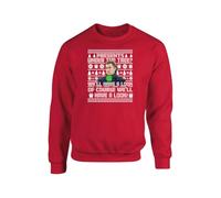 We'll have a look Funny Christmas Sweatshirt, Presents Under The Tree? Christmas Jumper, Unisex Adults And Kids Top(L, Red)