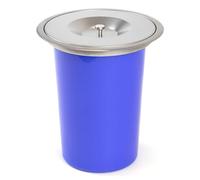 WELL HOME Built-In Bin with Stainless Steel Lid, 8 Litre, Blue
