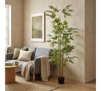 Well Home Large Realistic Decorative Artificial Plant for Indoors: Artificial Bamboo 190cm