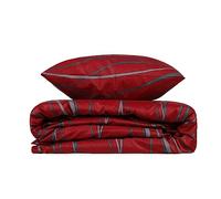 WELL HOME MOBILIARIO & DECORACIÓN Duvet Cover Set + 2 Pillowcases 240x220 Claret Red Anthracite