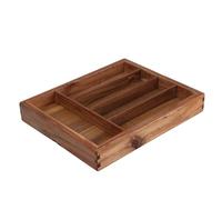 WELL HOME MOBILIARIO & DECORACIÓN Expandable Acacia Wood Cutlery Tray Organizer Stylish and Functional