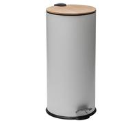 WELL HOME MOBILIARIO & DECORACIÓN Pedal Bin Round 30 Litres Bamboo Lid 60 cm High