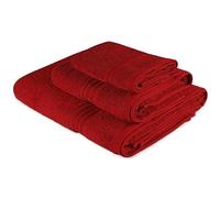 WELL HOME MOBILIARIO & DECORACIÓN Towel Set (3 Pieces) Red