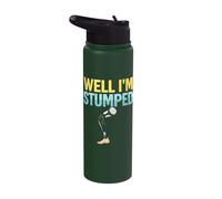 Well I'm Stumped Amputee Prosthetic Leg Recovery Survivor Stainless Steel Insulated Water Bottle