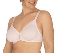 Well - Invisible Underwired Bra - Perfect Support, Natural Shape, Lining, Flat Finish - Interlocking Shape - Discreet and Elegant, Powder, 34C