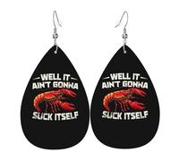 Well It Ain'T Gonna Suck Itself New Orleans Crawfish Women Earring Exquisite Dangle Earrings Lightweight Drop Earrings For Multiple Piercings Wedding Party