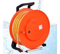 Well Meter with Stainless Steel Probe and Steel Tape, 10m-300m Water Level Measurement Tool, for Deep Well Water Level Meter and Groundwater Gauge, with Outdoor Grounding Tester and Peak Display 100m