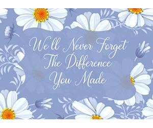We'll Never Forget The Difference You Made: Sorry You're Leaving Gift Book To Sign For Coworkers, Friends Or Family Who Are Leaving Or Retiring. Fill ... Make A Keepsake Memory. Daisy Flower Cover.