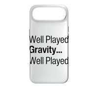Well Played Gravity 1 Me 0 Funny Get Well Soon Recovery Case for iPhone Air