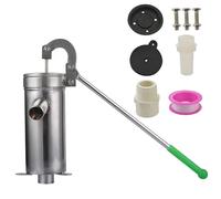 Well Pump Stainless Steel 32.8ft Depth Hand Pump Welded Leakproof Pitcher with Internal Thread Thickened Manual Water for Home Garden Yard, Pitcher