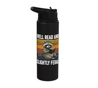 Well Read and Slightly Feral Stainless Steel Insulated Water Bottle