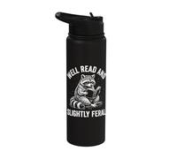 Well Read and Slightly Feral Stainless Steel Insulated Water Bottle