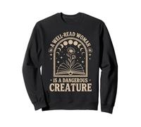 Well-Read Woman Dangerous Creature Book Lover Reader Sweatshirt