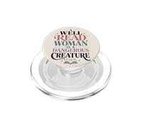 Well Read Woman Reader Quote Book Lover Feminist PopSockets PopGrip for MagSafe