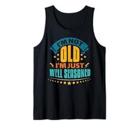 Well Seasoned Funny Grandparents Day Humor Retirement Tank Top