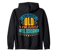 Well Seasoned Funny Grandparents Day Humor Retirement Zip Hoodie