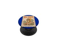 Well Sheeyit Frog Cowboy Harmonica Desert Postage Stamp PopSockets Adhesive PopGrip