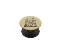 Well Sheeyit Frog Funny Cowboy Desert UFO Alien PopSockets Adhesive PopGrip