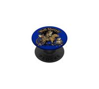 Well Sheeyit Funny Cowboy Frog Capybara Western Humor PopSockets Adhesive PopGrip